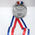 China cheap Custom design you own Marathon Running zinc alloy 3D gold metal award medal with sublimation ribbon